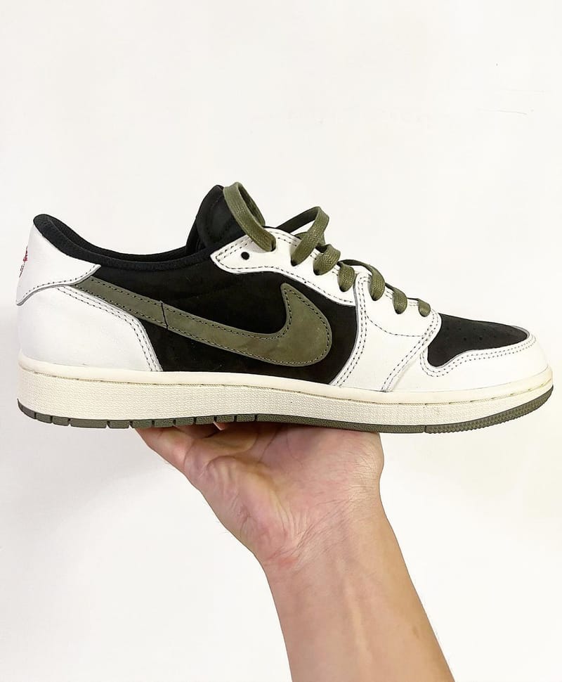 Travis Scott x Air Jordan 1 Low 最新聯名配色「Olive」率先亮相