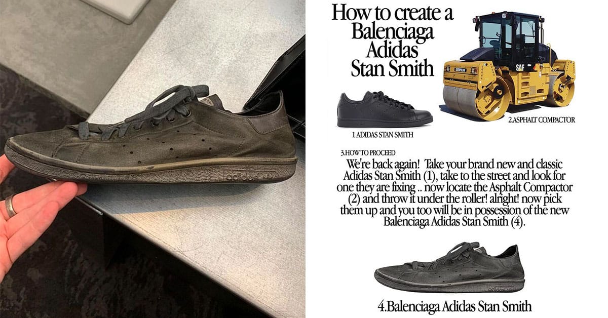 如何自製Balenciaga x adidas「Destroyed Stan Smith」做舊風格鞋款
