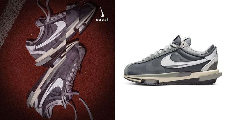 sacai x Nike Zoom Cortez 最新聯名配色「Grey」首波發售情報正式公開