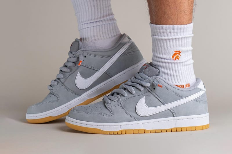 率先上腳近賞Nike SB Dunk Low Orange Label 最新配色「Grey Gum