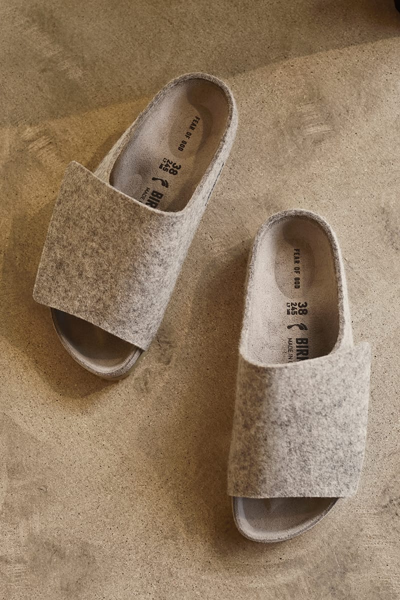 Fear of God x Birkenstock 合作鞋款「Los Feliz」羊毛氈迭代正式發售