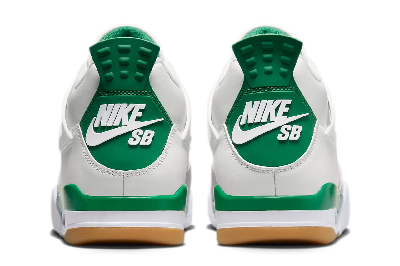 Nike SB x Air Jordan 4 最新聯名配色「Pine Green」官方圖輯、發售 