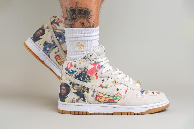 率先上腳Supreme x Nike SB Dunk High 最新聯名配色「Rammellzee