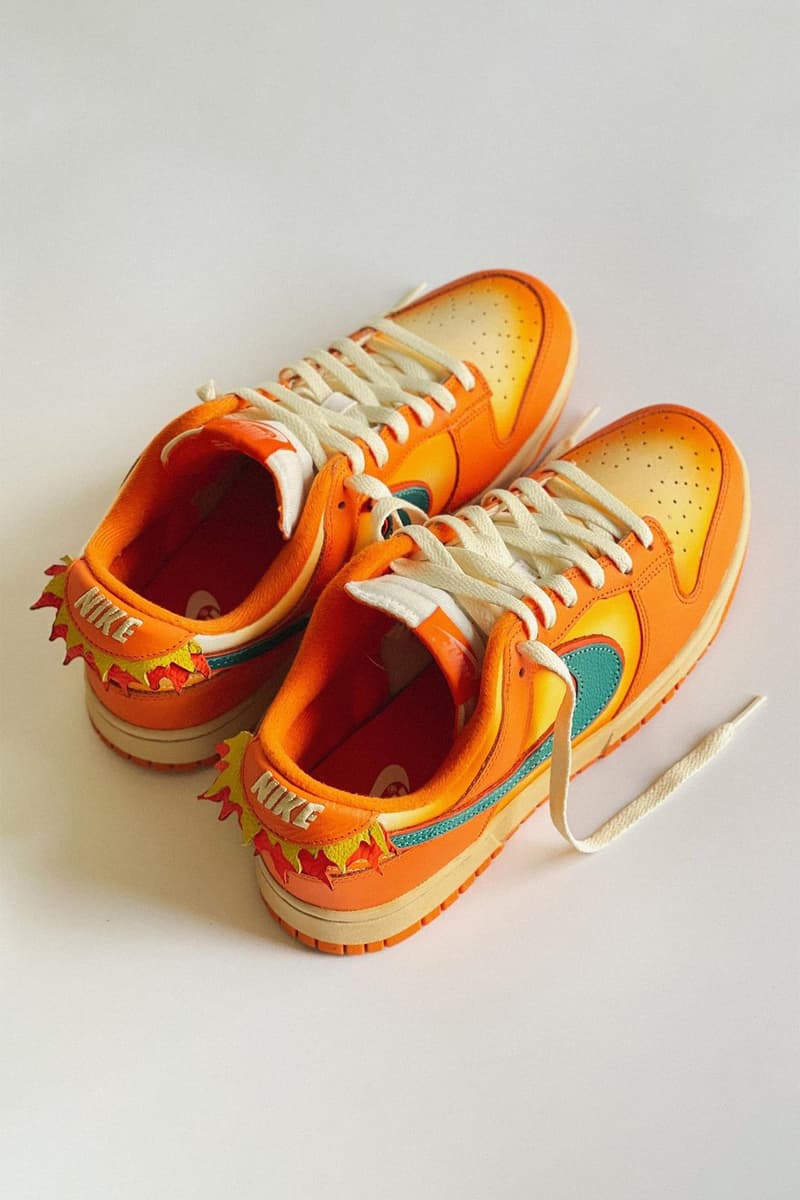 設計師打造 Nike Dunk Low 全新「噴火龍 Charizard」主題定製配色 | Hypebeast
