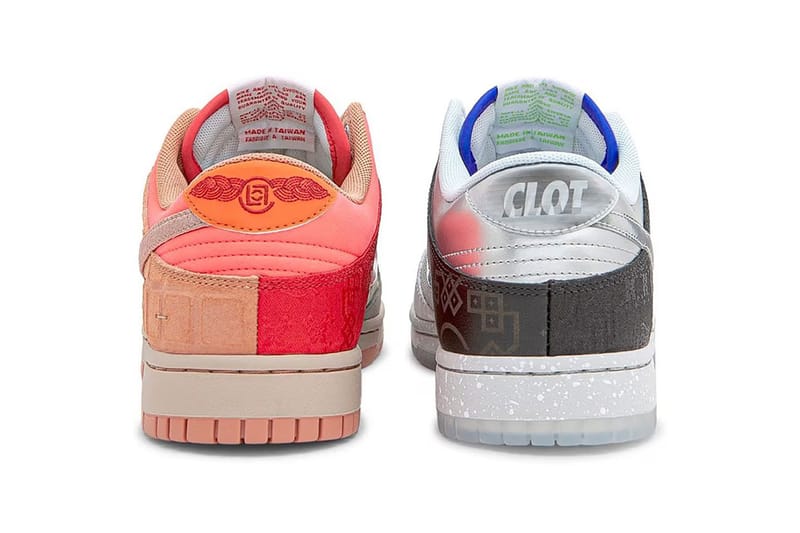 CLOT x fragment design x Nike Dunk Low 三方聯名鞋款發售日期正式