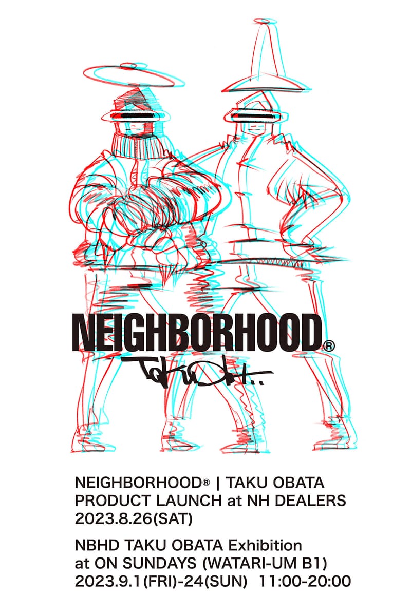 NEIGHBORHOOD 攜手藝術家小畑多丘推出全新聯名系列| Hypebeast