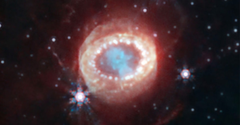 NASA Releases Clearest Image Yet of Supernova SN1987A Captured by Webb Space Telescope