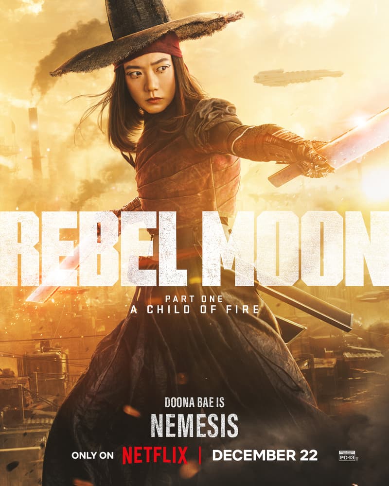 Netflix 最新科幻史詩電影《Rebel Moon — 第 1 部：火之女》釋出多張角色海報 | Hypebeast