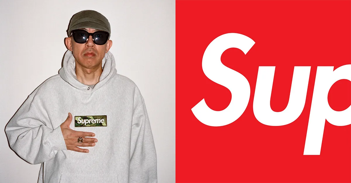 NIGO 親自演繹Supreme 最新迷彩Box Logo 灰色連帽衛衣| Hypebeast