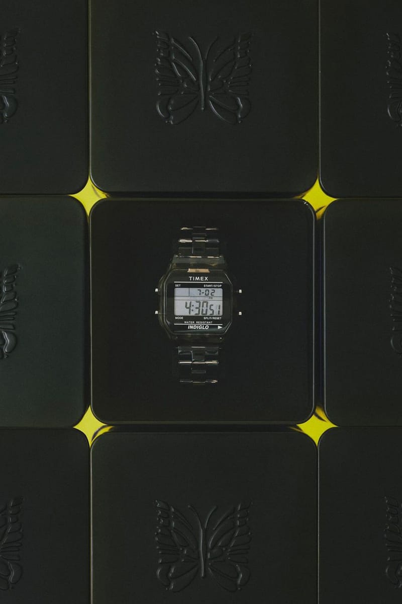 美品 25周年記念モデル NEEDLES × TIMEX × BEAMS BOY NEEDLES Timex BEAMS BOY Classic Digital Black | Hypebeast