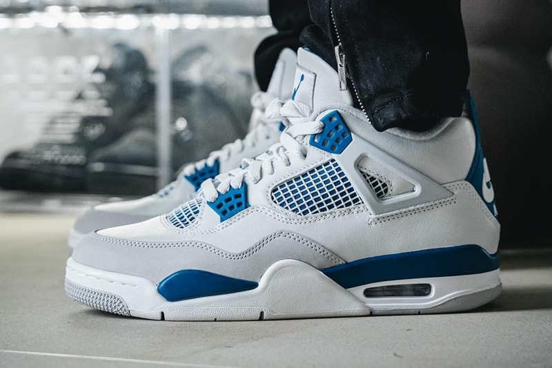 率先近賞 Air Jordan 4「Industrial Blue」上腳圖輯 Hypebeast