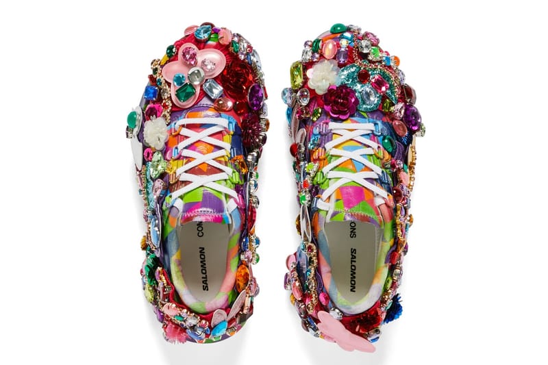 COMME des GARCONS x Salomon 国内買付 シューズ H８cm Comme Des Garçons x Salomon ビジュー スニーカー | ピンク
