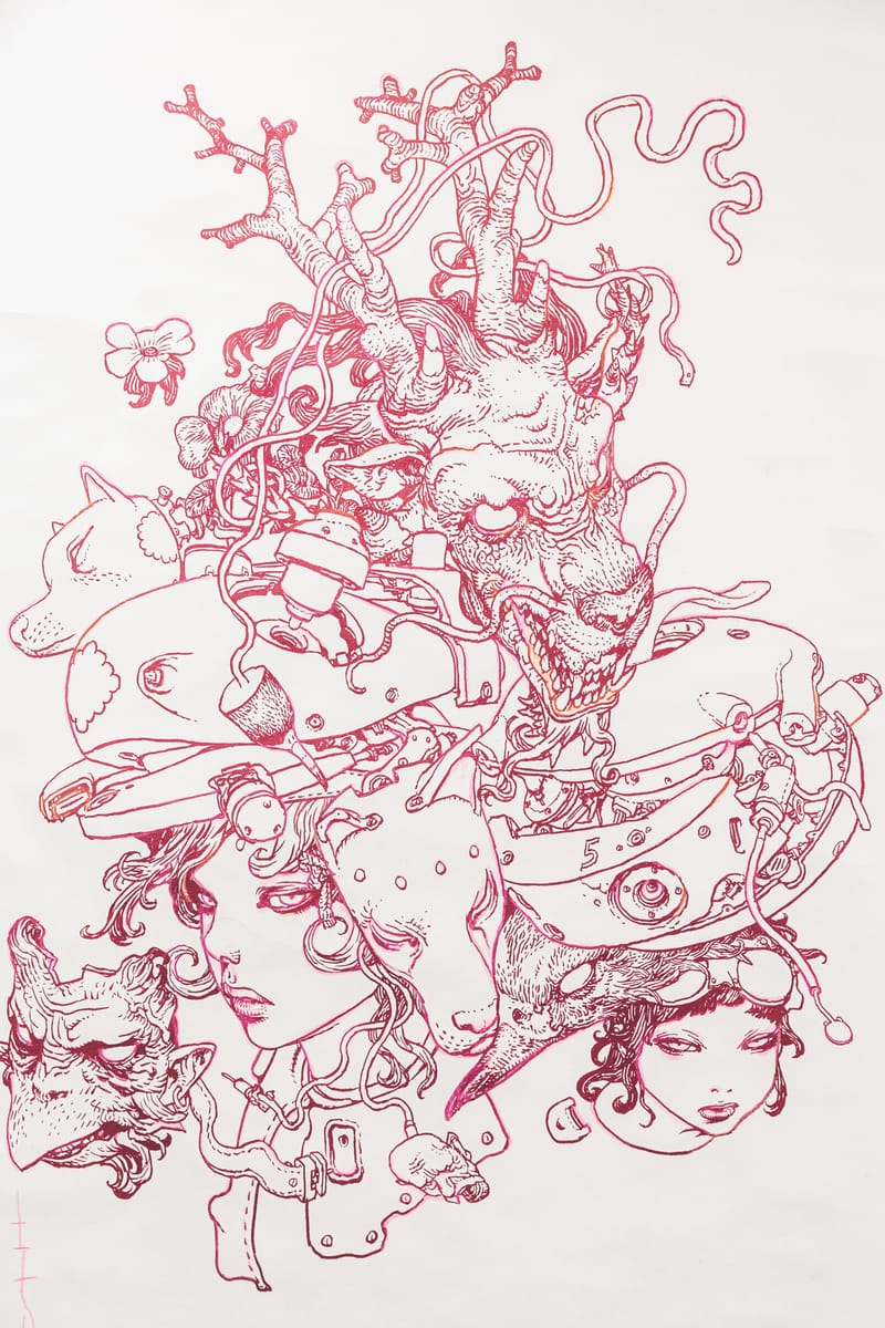 國際知名日本插畫家寺田克也Katsuya Terada 香港首個個展「線」正式