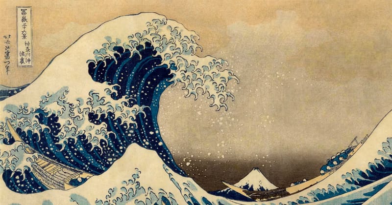 北斎 神奈川沖浪裏 検証：葛飾北斎 神奈川沖浪裏 Vol.2 | 世界のアート作品・絵画を
