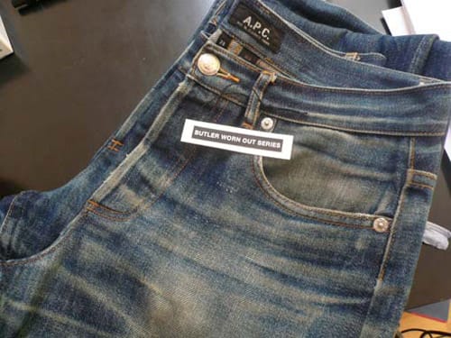 Apc store butler jeans