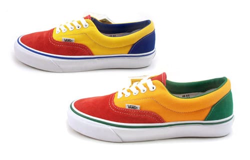 Yellow red and blue on sale vans