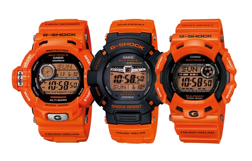 g shock blue and orange