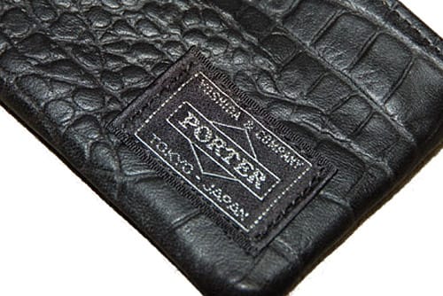 小物 HEAD PORTER CROCO Black leather Wallet Head Porter Croc Pack | Hypebeast