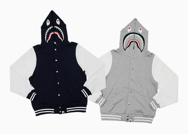 Jaket hoodie shop bape shark