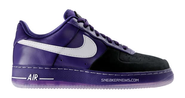 black and purple nike air force 1