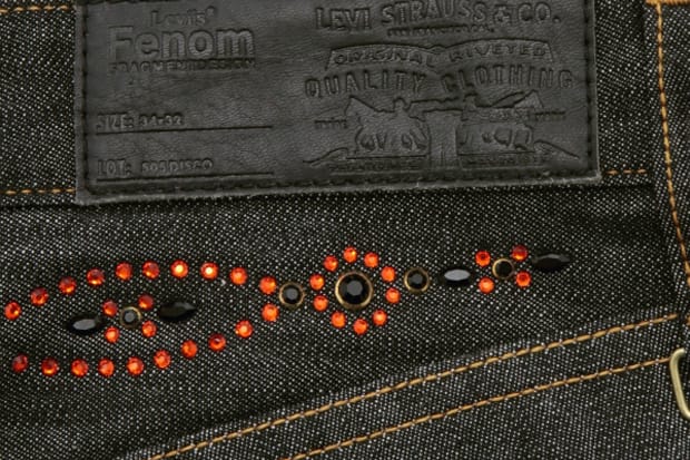 Levi’s FENOM 505 RUBY DISCO ROCKUSED 32 Levi's Fenom Ruby Disco Light oz Black Denim | Hypebeast