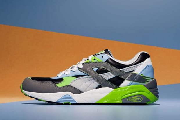 Puma r698 hot sale green mens