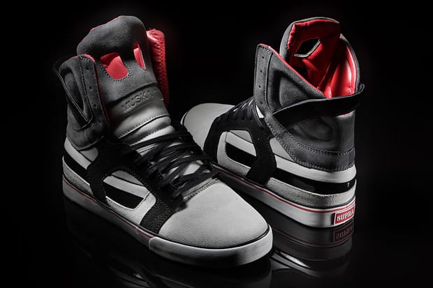 Supra skytop 2 shop red and black