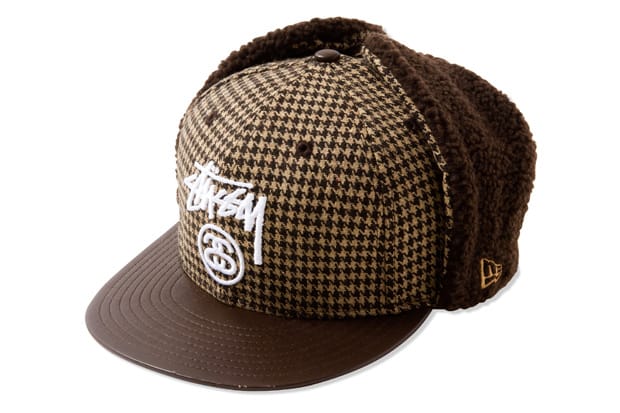 Stussy New Era Houndstooth Dog Ear 59FIFTY Fitted Cap | Hypebeast