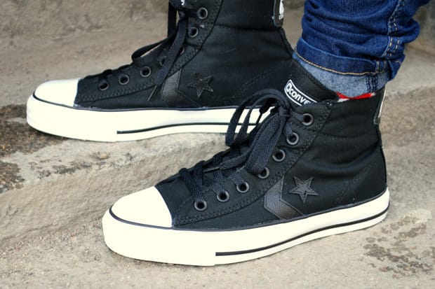 Converse star hotsell player hi black