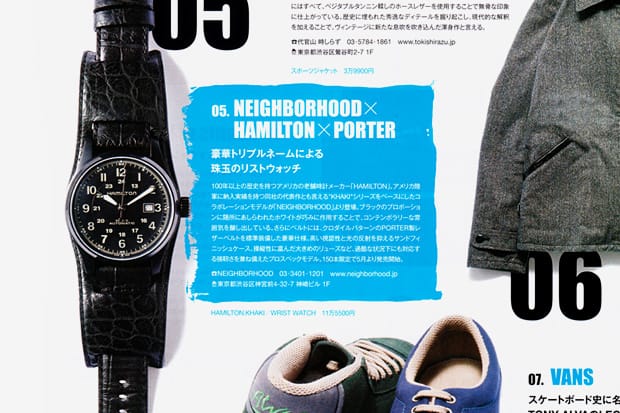 HAMILTON neighborhood コラボ Porter x NEIGHBORHOOD x Hamilton Watch | Hypebeast
