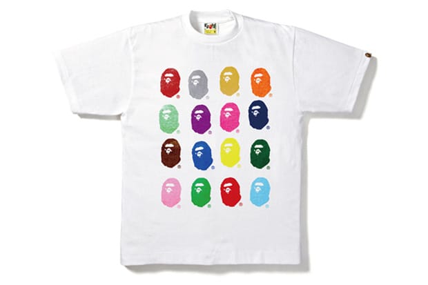 A Bathing Ape 17th Anniversary NIGO BAPE HAND PRINT TEE