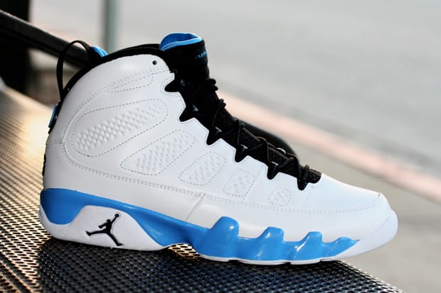 Jordan 9s blue and 2024 white