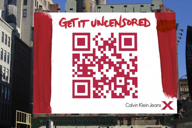 Calvin Klein Jeans QR Code Billboard | Hypebeast