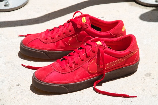 nike bruin low red swoosh