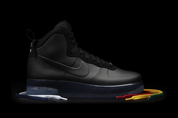 foamposite air force 1 black
