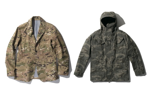 SOPHNET. CAMOUFLAGE MOUNTAIN PARKA