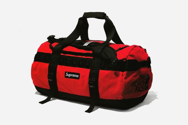 supreme x north face duffel bag