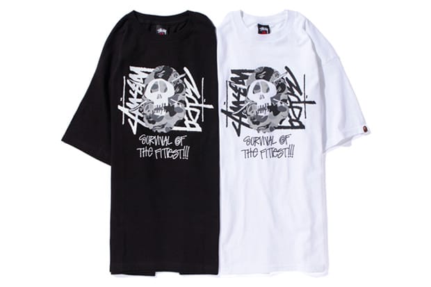 A BATHING APE x Stussy Fittest Members Tee | Hypebeast