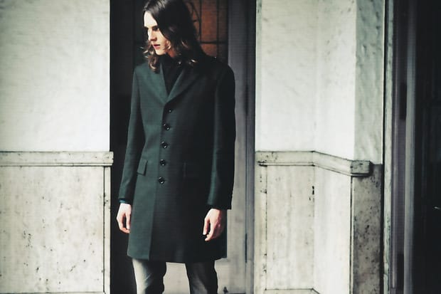 Burberry black label on sale coat