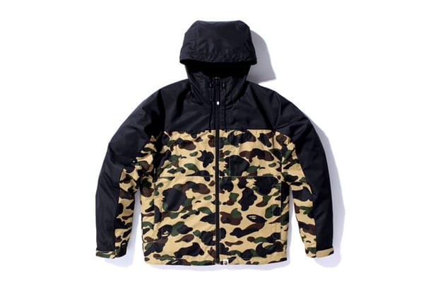 A BATHING APE - A BATHING APE 1st CAMO ジップ ナイロン フード