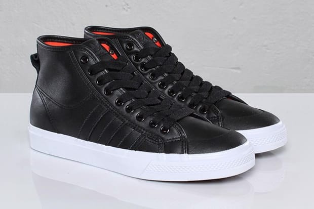 Adidas nizza deals black leather