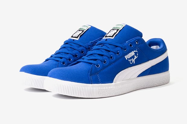 Puma clyde on sale canvas