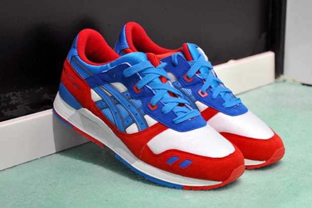 Asics gel lyte outlet bleu blanc rouge