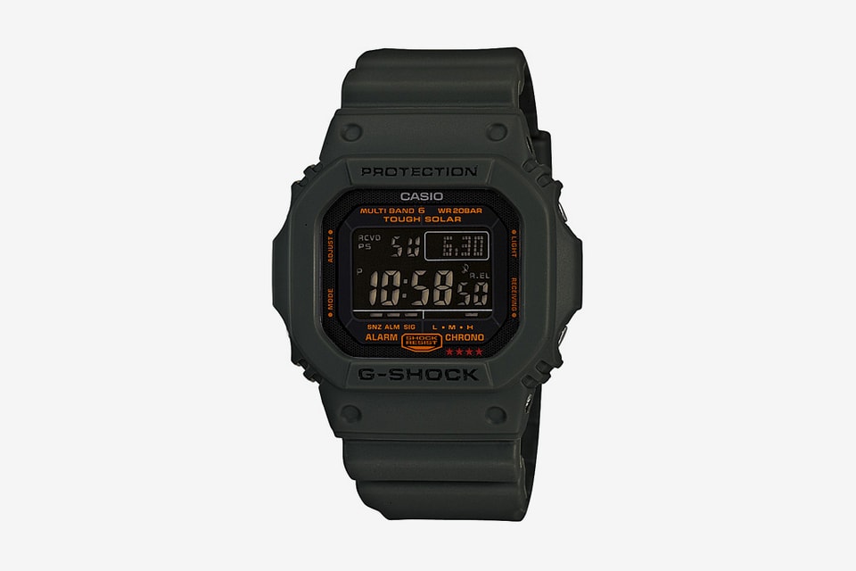 g shock army green watch price