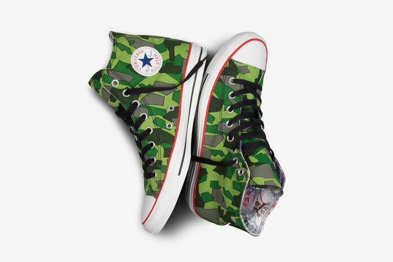 Gorillaz store camo converse