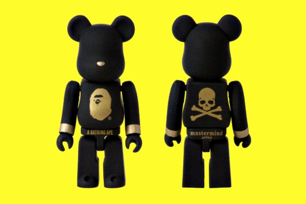 SENSE x A Bathing Ape x mastermind JAPAN 100% Bearbrick | Hypebeast