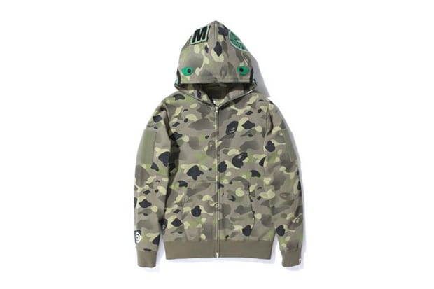 A Bathing Ape 1ST CAMO GRADATION SHARK FULL ZIP HOODIE | Hypebeast