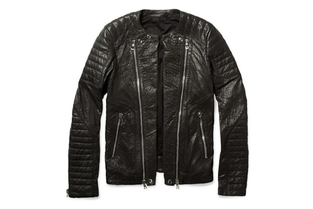 Balmain Zipped Padded Leather Biker Jacket | Hypebeast
