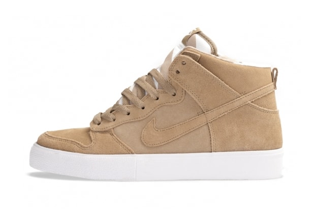 nike dunk high white khaki