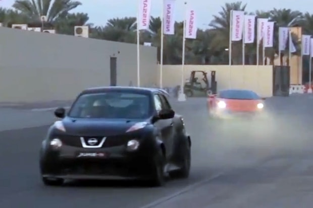 Nissan Juke-R Street Race в Дубае Видео